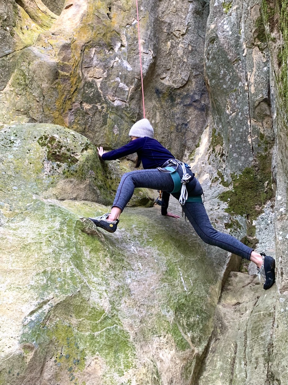 Mia-Rock-climbing